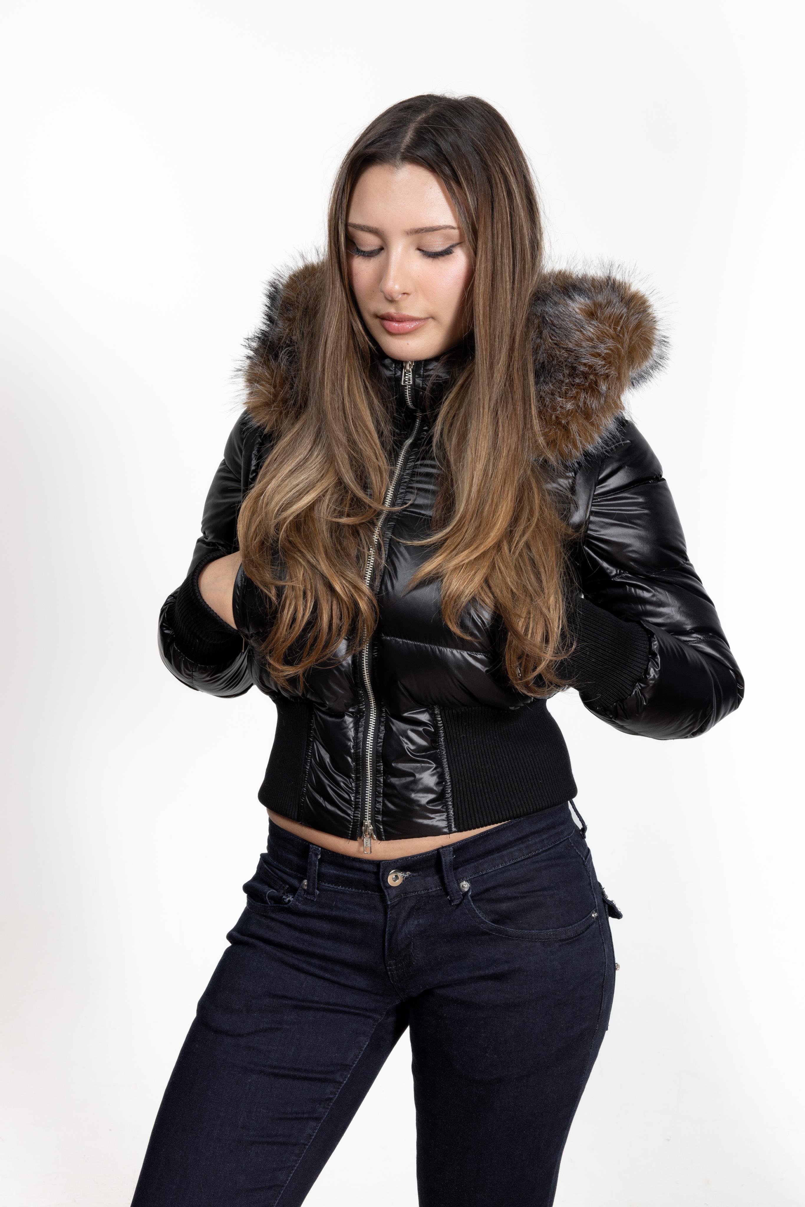 3 in 1 00s leather laqué jacket (Pre Order)