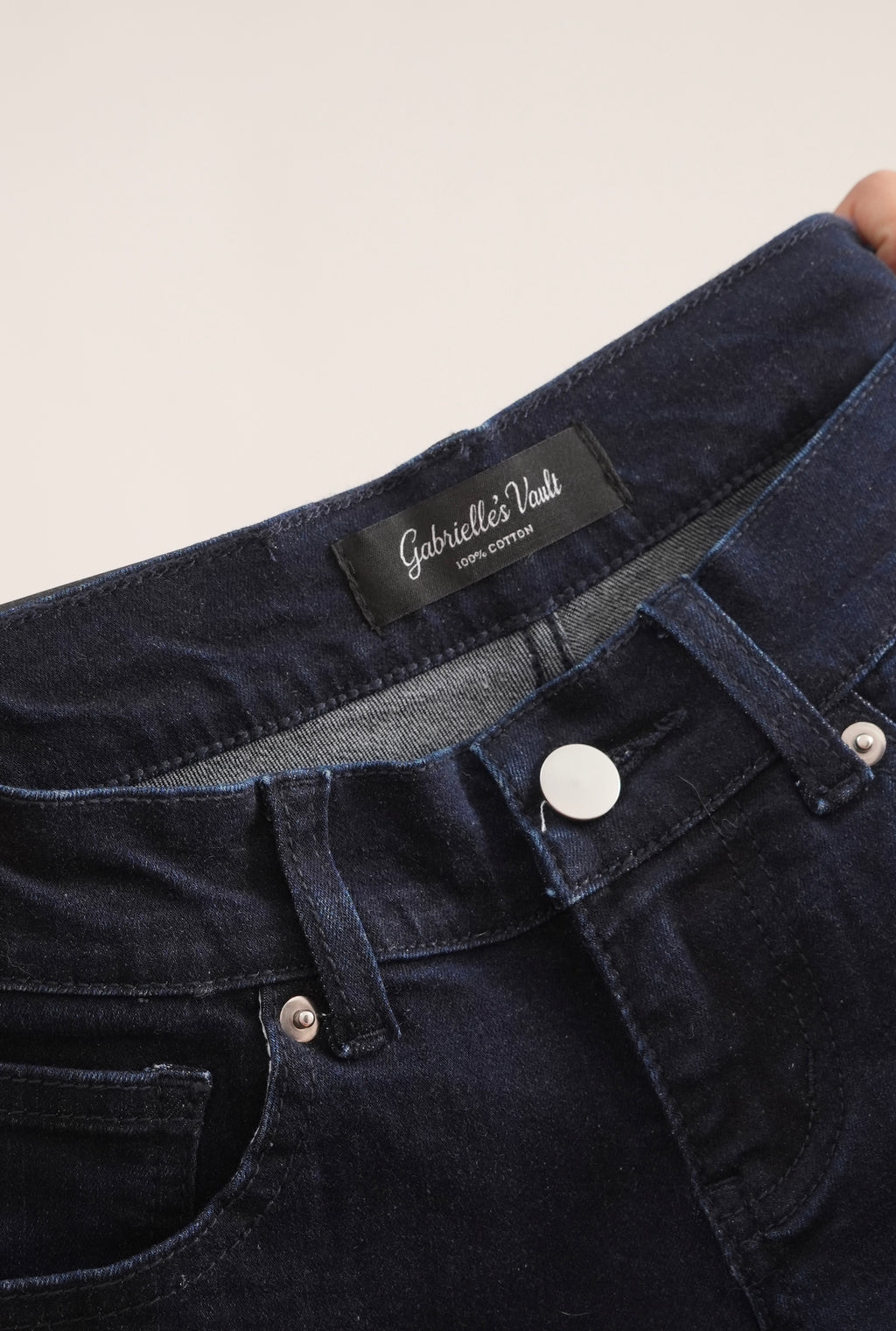 Low rise Rhinestone Patch Work Flared Jeans